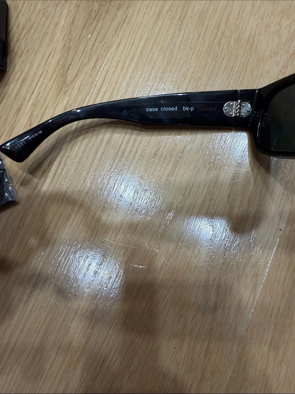 Vintage Blinde by Richard Walker Men's Rectangular Sunglasses with case & cloth